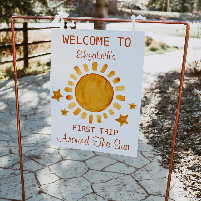  First Trip Around The Sun- Sunshine Welcome  Poster (Creator Uploaded)