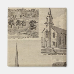 First Universalisty Church, Minneapolis, Minnesota Magnet