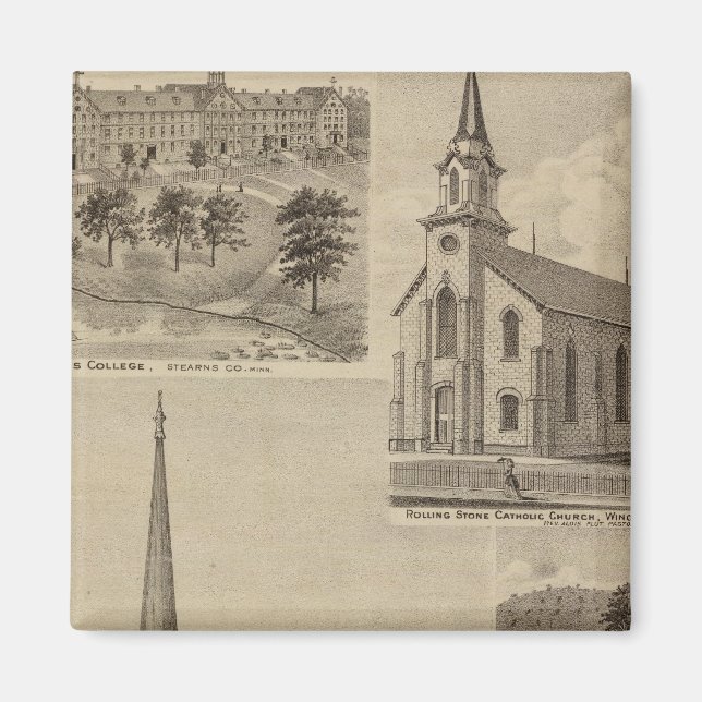 First Universalisty Church, Minneapolis, Minnesota Magnet (Front)