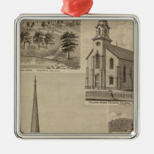 First Universalisty Church, Minneapolis, Minnesota Metal Tree Decoration