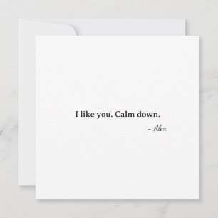 First Valentine Baby Cupid - I like you Card