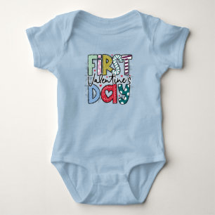 First Valentine's Day Baby Bodysuit