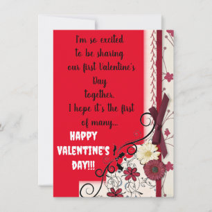 First Valentine's Day Card