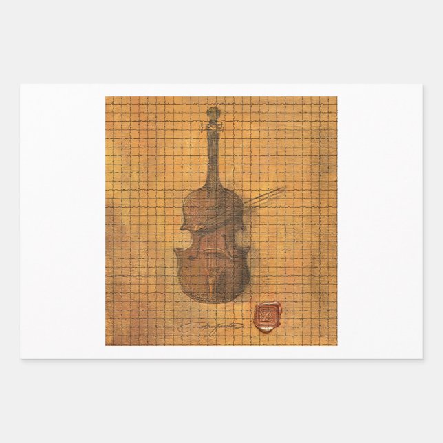 First Violin by Max Zaxster Wrapping Paper Sheet (Front)