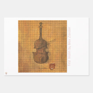 First Violin by Max Zaxster Wrapping Paper Sheets