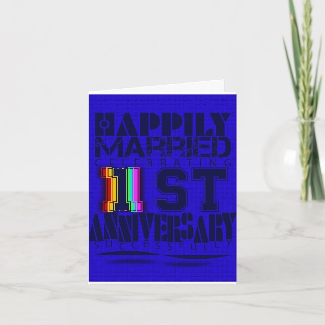 first wedding anniversary invitation (Front)