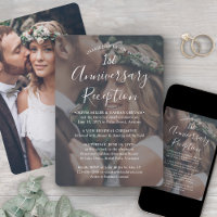 First Wedding Anniversary Photo & White Text