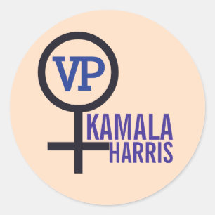 First Woman Vice President Kamala Harris VP Classic Round Sticker