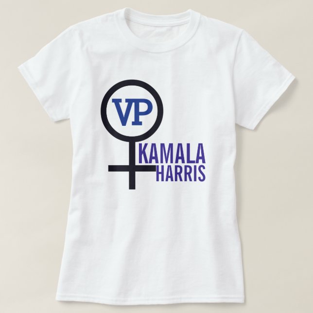 First Woman Vice President Kamala Harris VP T-Shirt (Design Front)