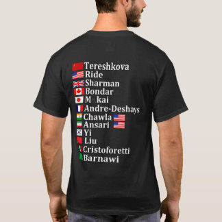 First Women Astronauts from Around the World T-Shirt