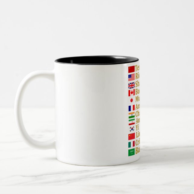 First Women Astronauts from Around the World Two-Tone Coffee Mug (Left)
