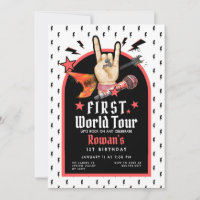 First World Tour Birthday Invitation