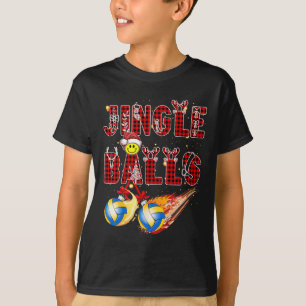 First Xmas As A Dad Jingle Volleyball Papa Uncle D T-Shirt