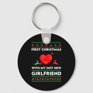 First Xmas With My New Girlfriend Men Ugly Christ  Key Ring