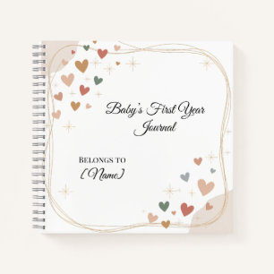 First Year Baby Journal   Personalised