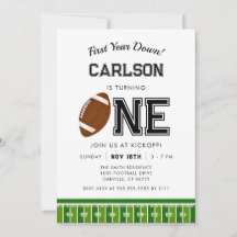 First Year Down | Football Boy First Birthday