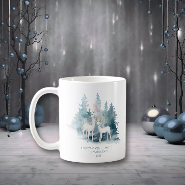 First Year Grandparent Forest Deer Coffee Mug (Creator Uploaded)