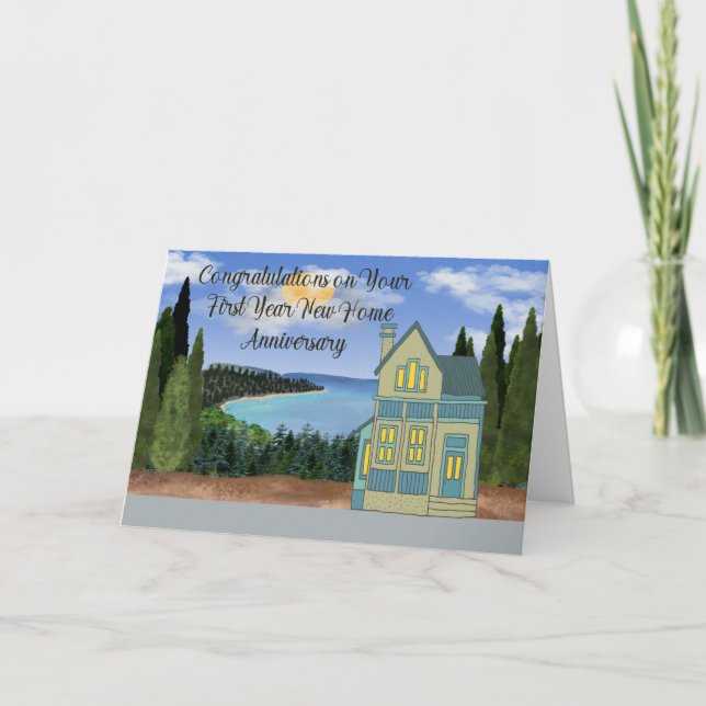 First Year New Home Anniversary Card (Front)