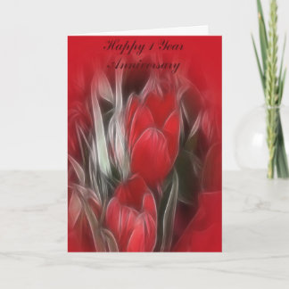 First Year Wedding Anniversary Card
