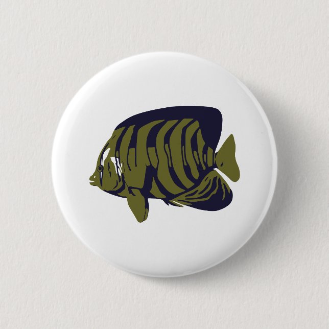 Fisch 6 Cm Round Badge (Front)