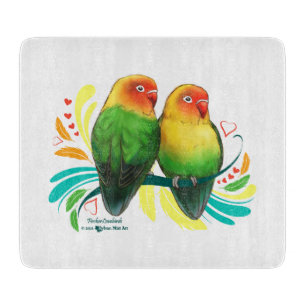 Fischer Lovebirds Cutting Board