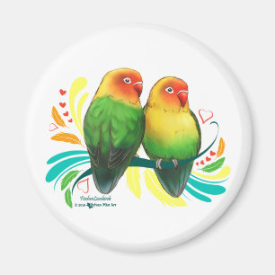 Fischer Lovebirds Magnet