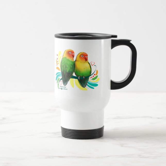 Fischer Lovebirds Travel Mug (Right)