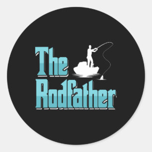 Fischer Vater Angler Papa Der Stabschef Fishing Bo Classic Round Sticker