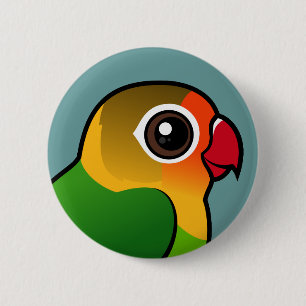 Fischer's Lovebird 6 Cm Round Badge