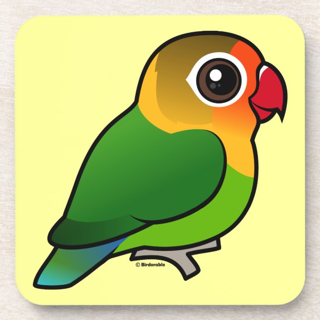 Fischer's Lovebird Coaster (Front)