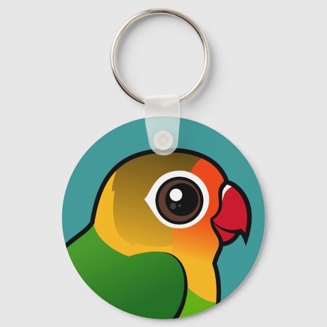 Fischer's Lovebird Key Ring (Front)