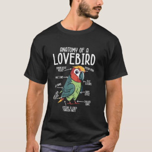 Fischer's Lovebird Parrot Anatomy, Funny Cute Pet T-Shirt