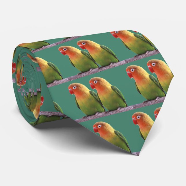 "Fischer's Lovebird" Tie (Rolled)