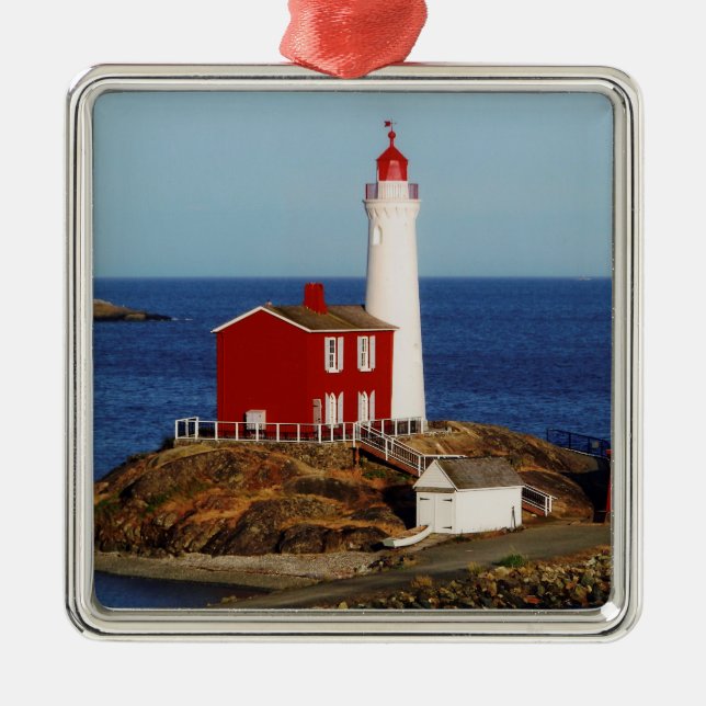 Fisgard Lighthouse Metal Tree Decoration (Front)