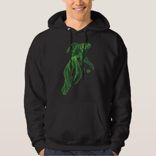 Fish 02 Green Hoodie
