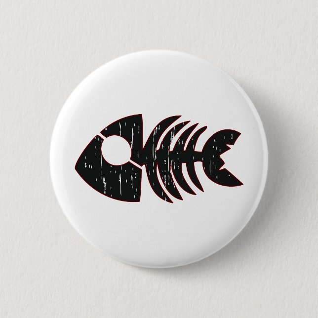 Fish 6 Cm Round Badge (Front)