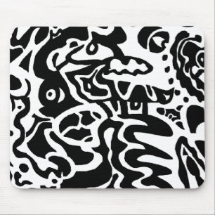 "Fish" abstract art Mouse Pad