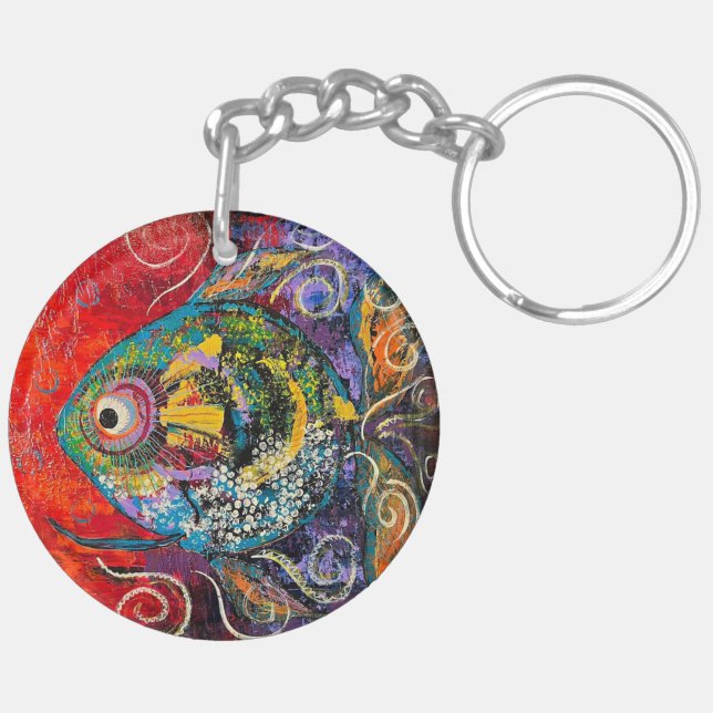 fish Acrylic Keychain (Back Right)