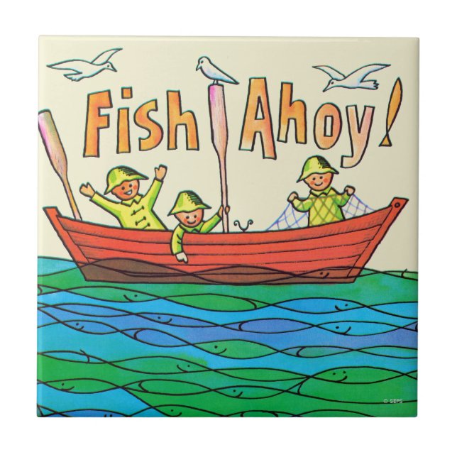Fish Ahoy! Tile (Front)
