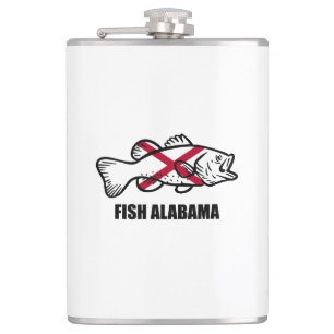 Fish Alabama Hip Flask