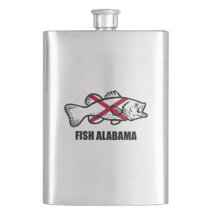 Fish Alabama Hip Flask