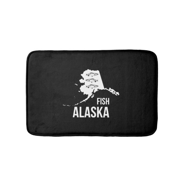 Fish Alaska Fishing design Bath Mat (Front)