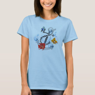 Fish & Anchor Ladies Baby Doll (Fitted) T-Shirt