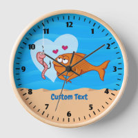 Fish and Bait in Love Clock