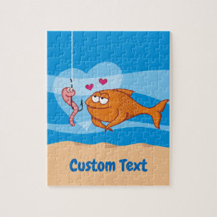 Fish and Bait in Love Jigsaw Puzzle