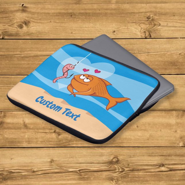 Fish and Bait in Love Laptop Sleeve (Creator Uploaded)