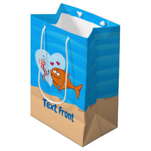 Fish and Bait in Love Medium Gift Bag