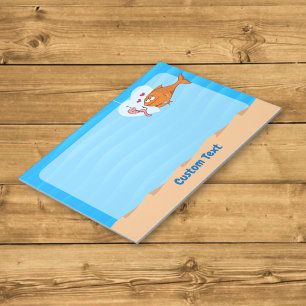 Fish and Bait in Love Notepad