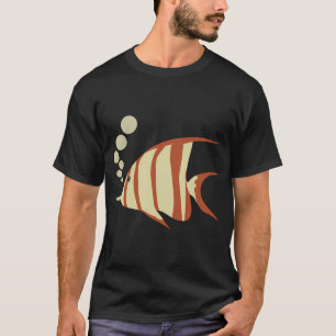 fish and bubbles (cream yellow orange and brown) T-Shirt