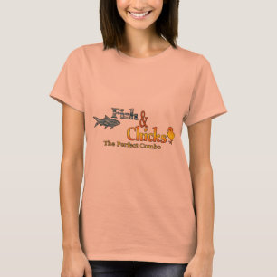 Fish and Chicks Funny Fishing T-Shirt